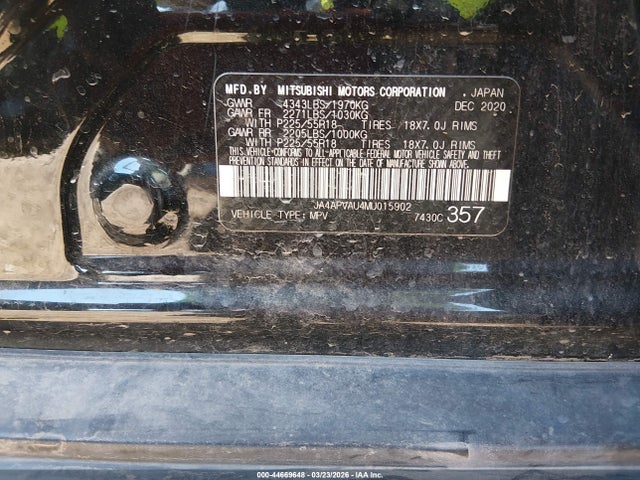 JA4APVAU4MU015902 Mitsubishi Outlander Sport 2.0 Se 2wd