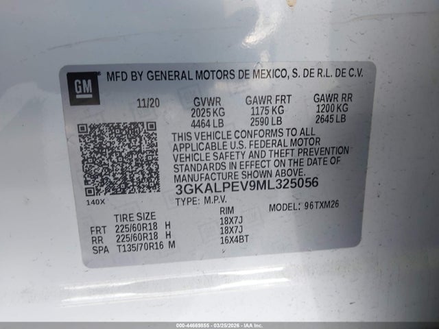 2021 GMC TERRAIN 3GKALPEV9ML325056 Photo 8