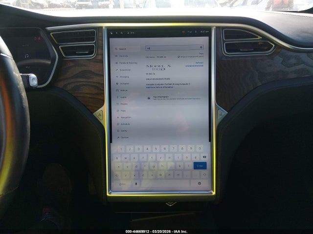44669912 :رقم المزاد ، 5YJXCAE20HF075459 vin ، 2017 Tesla Model X 100d/75d/90d مزاد بيع