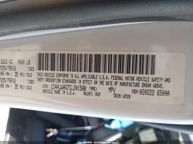 2012 JEEP WRANGLER 1C4AJWAG7CL201588 Photo 8