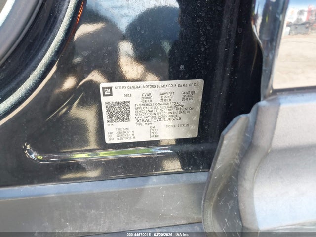 44670015 :رقم المزاد ، 3GKALTEV0JL366745 vin ، 2018 Gmc Terrain Sle مزاد بيع