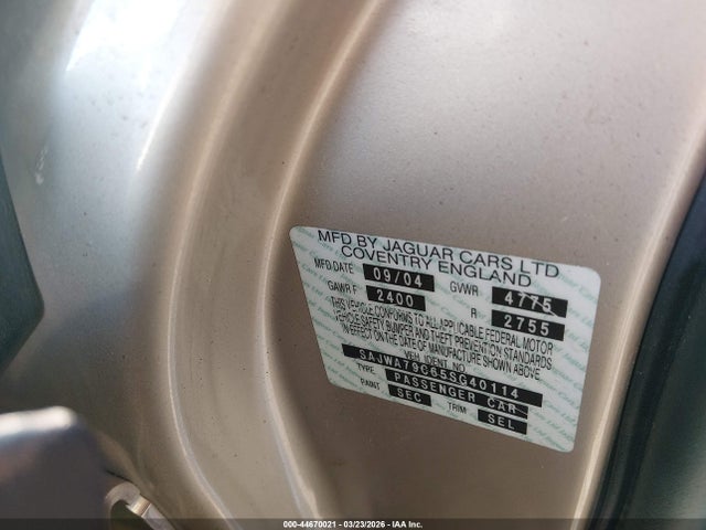 2005 JAGUAR XJ SAJWA79C65SG40114 Photo 8