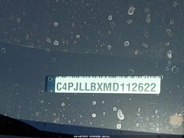 1C4PJLLBXMD112622 Jeep Cherokee Altitude Fwd