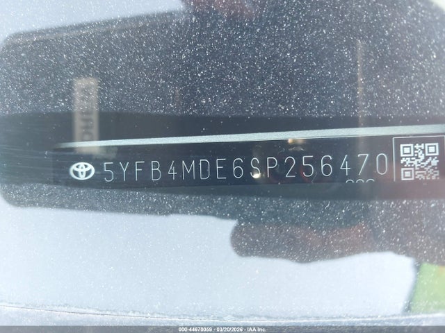 Aukcja sprzedaży 2025 Toyota Corolla Le, vin: 5YFB4MDE6SP256470, numer aukcji: 44670059