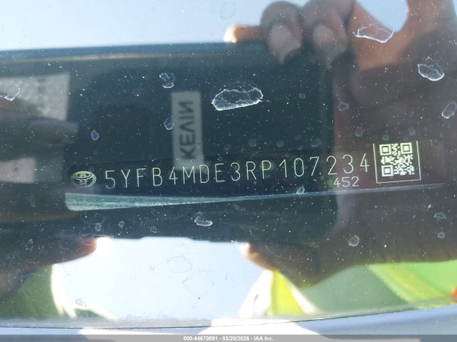 Продажа на аукционе авто 2024 Toyota Corolla Le, vin: 5YFB4MDE3RP107234, номер лота: 44670091