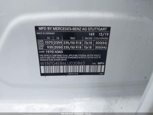 2020 MERCEDES-BENZ GLA 250 W1NTG4EB6LU030863 Photo 8