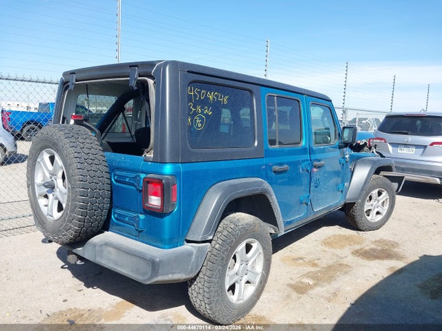 Продажа на аукционе авто 2020 Jeep Wrangler Unlimited Sport S 4x4, vin: 1C4HJXDN7LW155113, номер лота: 44670114