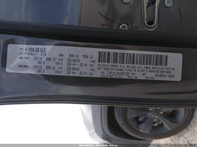 2019 JEEP CHEROKEE 1C4PJMLN3KD291793 Photo 8