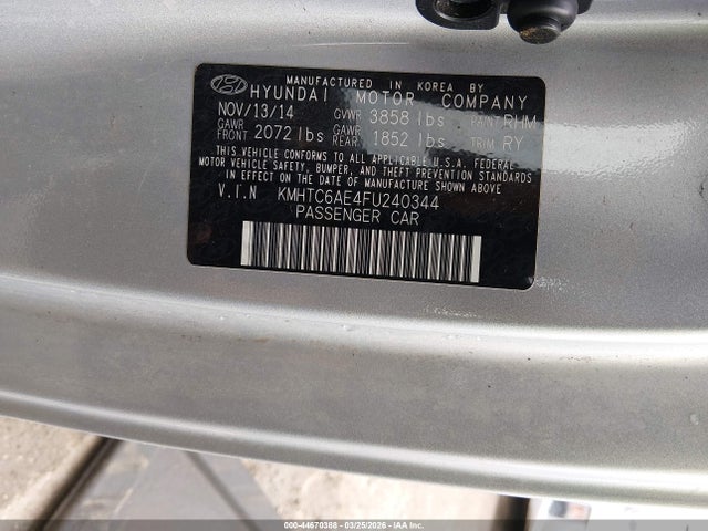 2015 HYUNDAI VELOSTER KMHTC6AE4FU240344 Photo 8