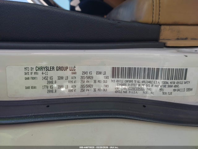 2011 DODGE DURANGO 1D4RE5GG9BC695866 Photo 8