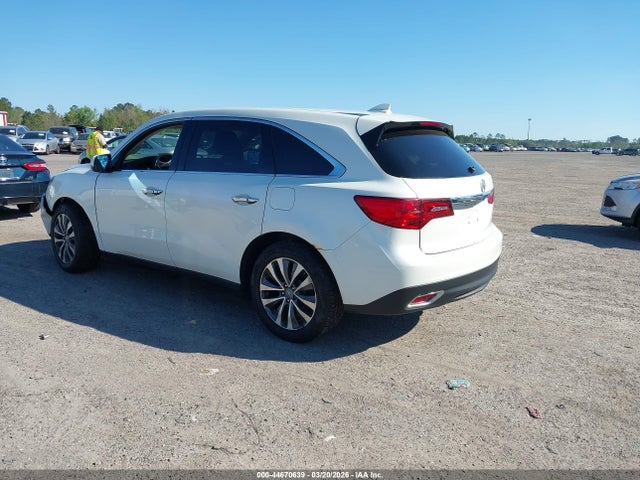 44670639 :رقم المزاد ، 5FRYD4H4XGB023625 vin ، 2016 Acura Mdx Technology   Acurawatch Plus Packages/technology Package مزاد بيع