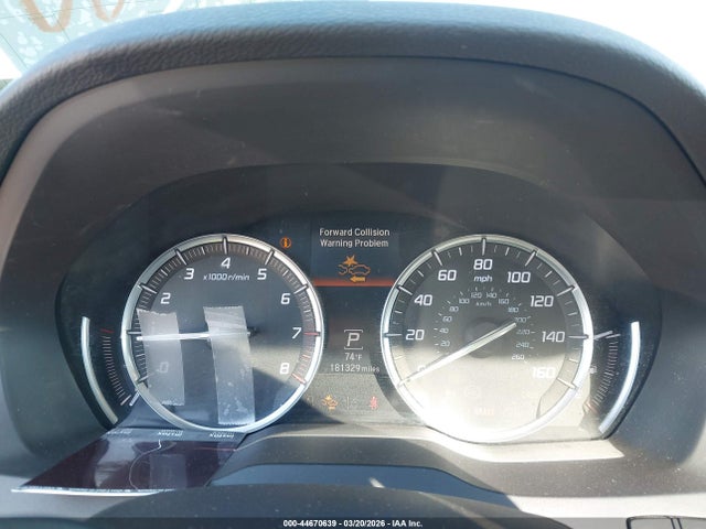 44670639 :رقم المزاد ، 5FRYD4H4XGB023625 vin ، 2016 Acura Mdx Technology   Acurawatch Plus Packages/technology Package مزاد بيع