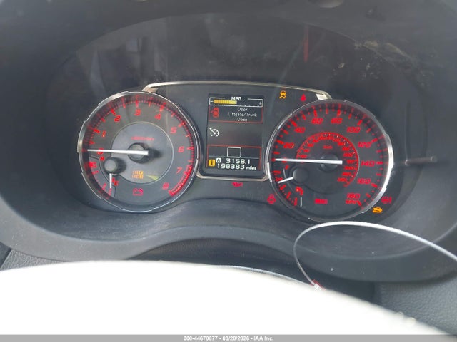 Продаж на аукціоні авто 2016 Subaru Wrx, vin: JF1VA1B69G9810510, номер лоту: 44670677