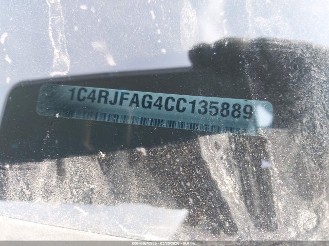 Продажа на аукционе авто 2012 Jeep Grand Cherokee Laredo, vin: 1C4RJFAG4CC135889, номер лота: 44670686