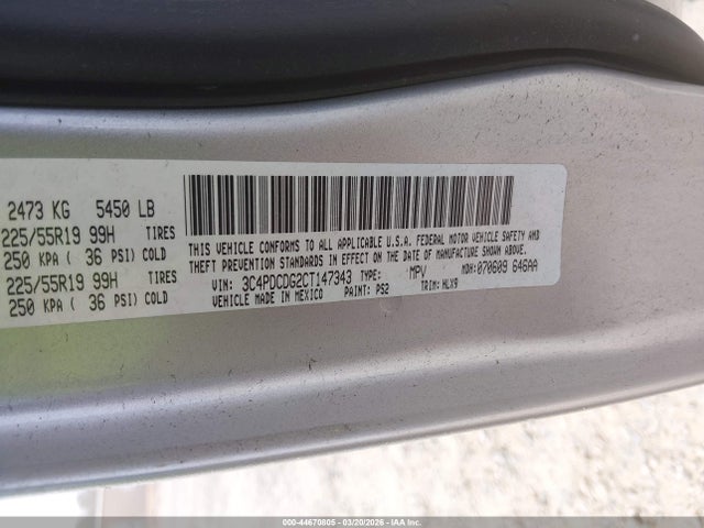 Продаж на аукціоні авто 2012 Dodge Journey Crew, vin: 3C4PDCDG2CT147343, номер лоту: 44670805