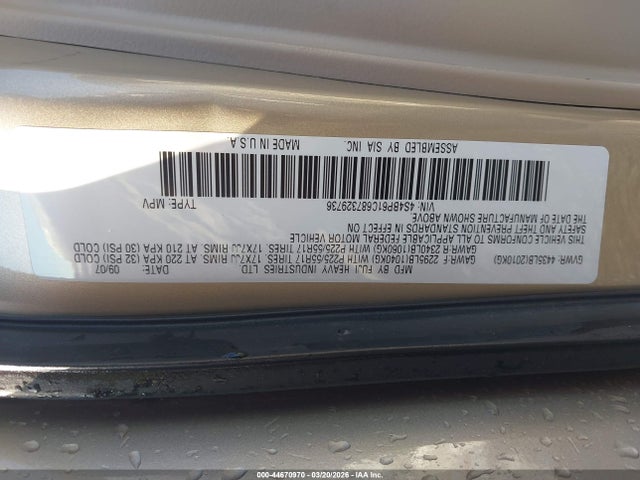 44670970 :رقم المزاد ، 4S4BP61C687329736 vin ، 2008 Subaru Outback 2.5i/2.5i L.l. Bean Edition مزاد بيع