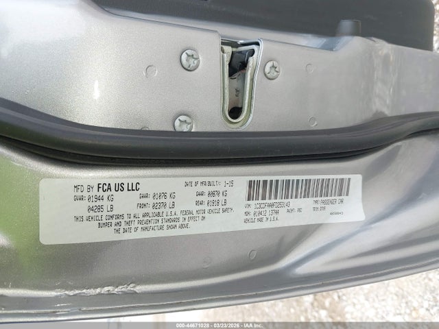Dodge DART SE 2015 1C3CDFAA0FD253143 Image 9