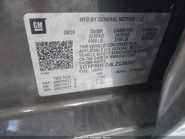 2020 GMC SIERRA 1500 1GTP8BED4LZ128207 Photo 8