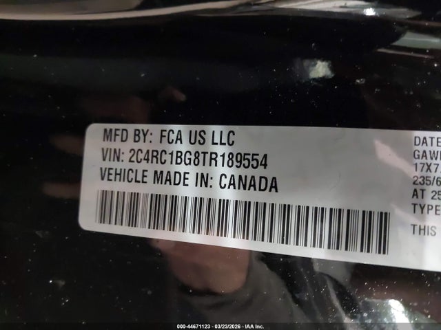 2026 CHRYSLER PACIFICA 2C4RC1BG8TR189554 Photo 8