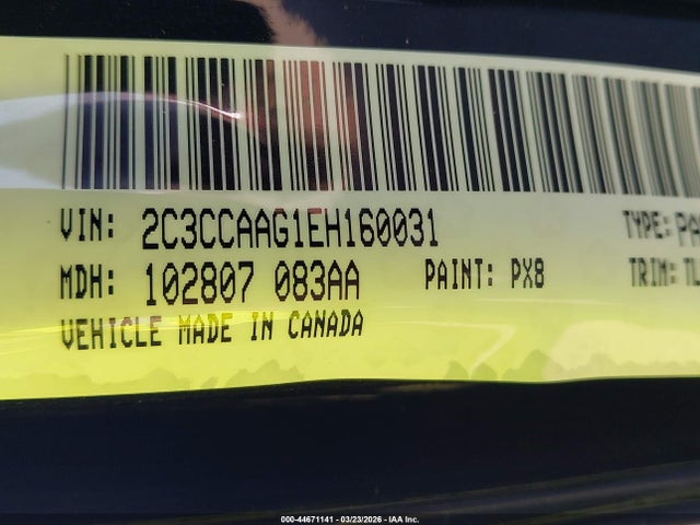 Продажа на аукционе авто 2014 Chrysler 300, vin: 2C3CCAAG1EH160031, номер лота: 44671141