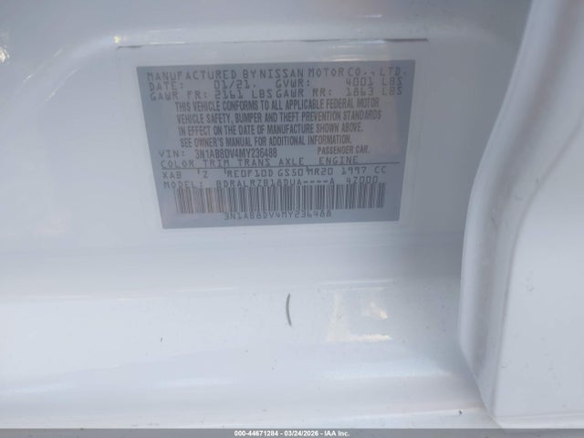 2021 NISSAN SENTRA 3N1AB8DV4MY236488 Photo 8