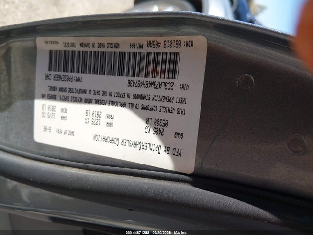 Aukcja sprzedaży 2006 Chrysler 300c Srt8, vin: 2C3LA73W46H497436, numer aukcji: 44671288