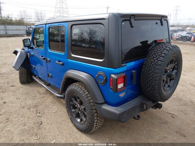 2021 Jeep Wrangler Unlimited Willys 4x4 მანქანა იყიდება აუქციონზე, vin: 1C4HJXDN5MW683265, აუქციონის ნომერი: 44671293
