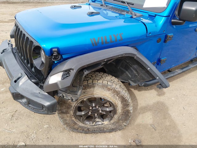 2021 Jeep Wrangler Unlimited Willys 4x4 მანქანა იყიდება აუქციონზე, vin: 1C4HJXDN5MW683265, აუქციონის ნომერი: 44671293