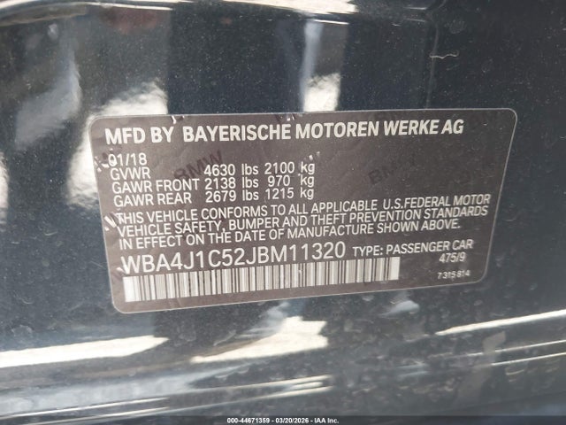 2018 BMW 430I GRAN COUPE WBA4J1C52JBM11320 Photo 8