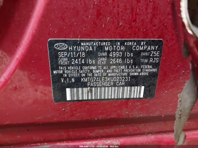 2019 GENESIS G70 KMTG74LE3KU023231 Photo 8