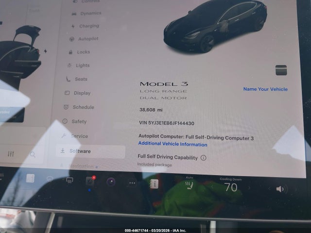 5YJ3E1EB6JF144430 Tesla Model 3 Long Range/performance
