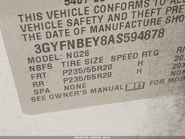 2010 CADILLAC SRX 3GYFNBEY8AS594878 Photo 8