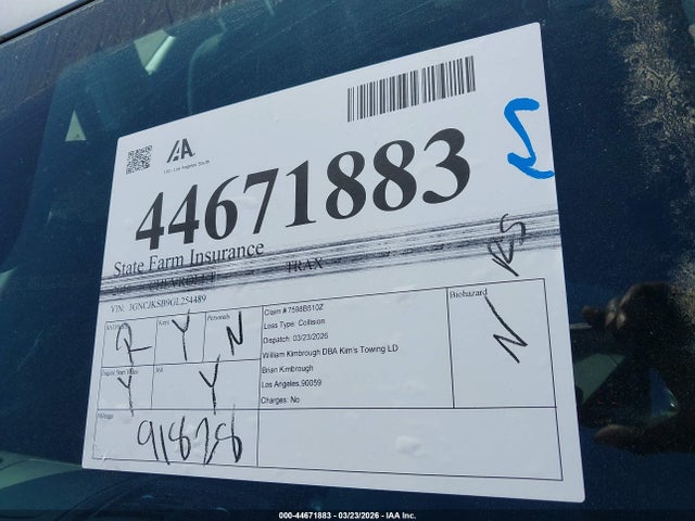 3GNCJKSB9GL254489 Chevrolet Trax 1ls