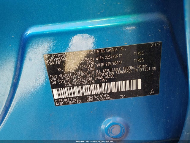 2017 TOYOTA RAV4 2T3ZFREV7HW345225 Photo 8