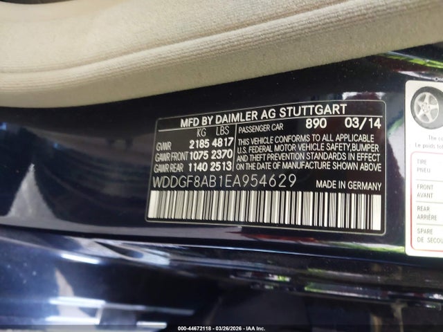 Aukcja sprzedaży 2014 Mercedes-benz C 300 Sport 4matic, vin: WDDGF8AB1EA954629, numer aukcji: 44672118