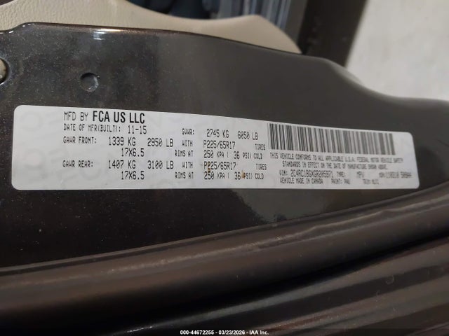 2016 CHRYSLER TOWN & COUNTRY 2C4RC1BGXGR205971 Photo 8