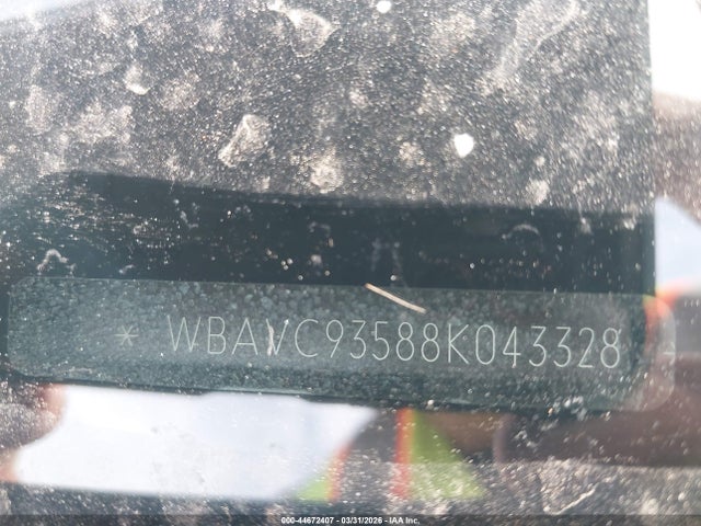 44672407 :رقم المزاد ، WBAVC93588K043328 vin ، 2008 Bmw 328xi مزاد بيع