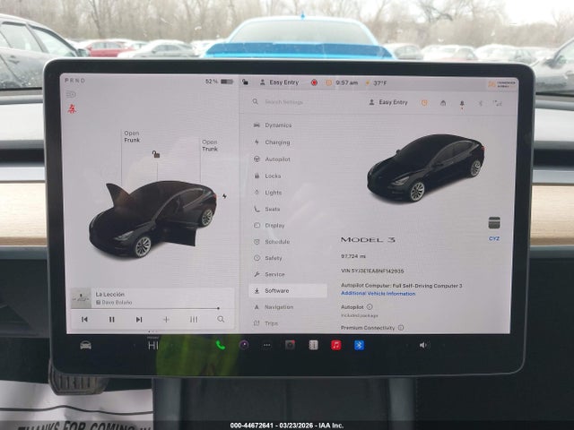 Aukcja sprzedaży 2022 Tesla Model 3 Rear-wheel Drive, vin: 5YJ3E1EA8NF142935, numer aukcji: 44672641