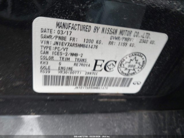 Продаж на аукціоні авто 2017 Infiniti Q50 3.0t Premium/3.0t Signature Edition/3.0t Sport, vin: JN1EV7AR5HM841476, номер лоту: 44672788