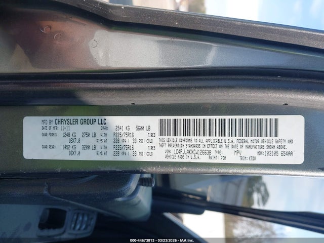 2012 JEEP LIBERTY 1C4PJLAKXCW126638 Photo 8