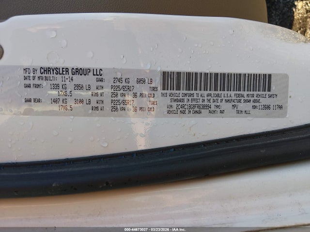 2015 CHRYSLER TOWN & COUNTRY 2C4RC1BG8FR638994 Photo 8