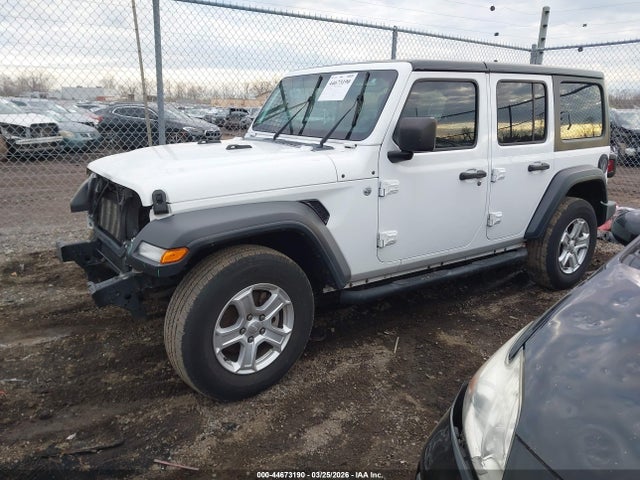 44673190 :رقم المزاد ، 1C4HJXDNXKW575365 vin ، 2019 Jeep Wrangler Unlimited Sport S 4x4 مزاد بيع