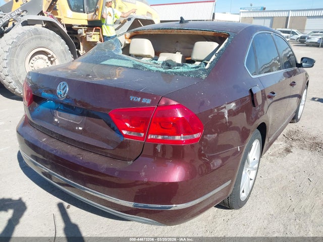 Aukcja sprzedaży 2013 Volkswagen Passat 2.0l Tdi Se, vin: 1VWBN7A35DC025571, numer aukcji: 44673206