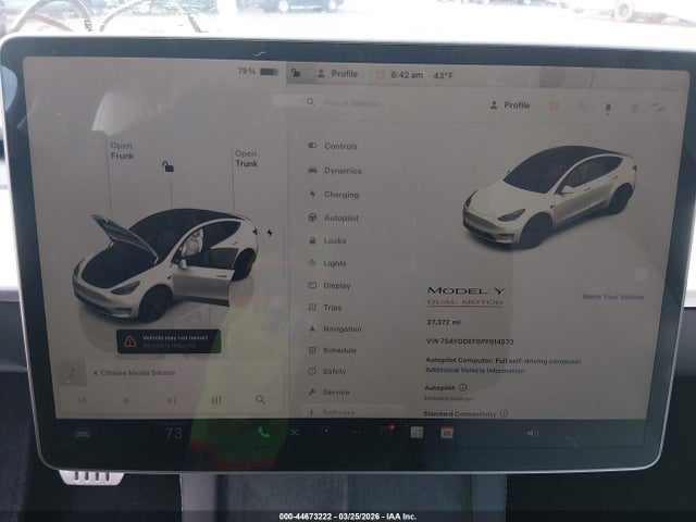 7SAYGDEF0PF914573 Tesla Model Y Performance Dual Motor All-wheel Drive