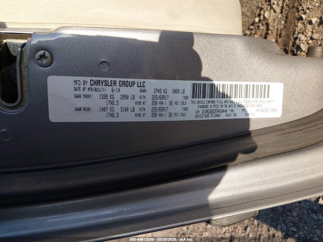 44673249 :رقم المزاد ، 2C4RDGBG2ER450440 vin ، 2014 Dodge Grand Caravan American Value Pkg مزاد بيع
