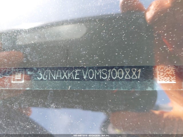 2021 Chevrolet Equinox Fwd Lt მანქანა იყიდება აუქციონზე, vin: 3GNAXKEV0MS100881, აუქციონის ნომერი: 44673318