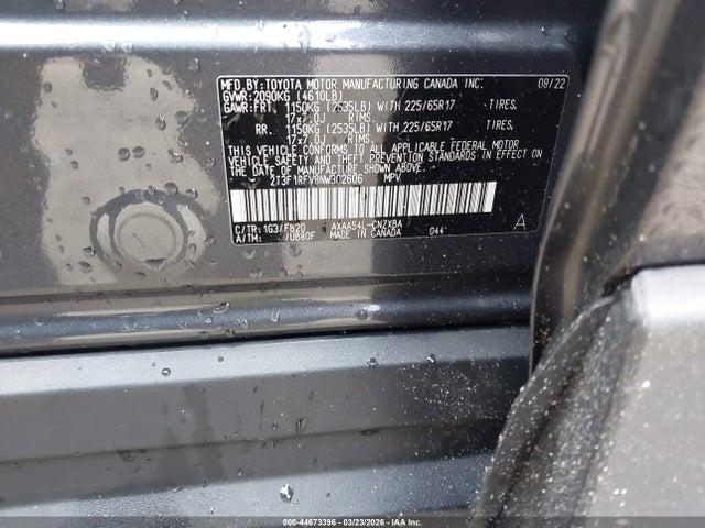 2022 TOYOTA RAV4 2T3F1RFV8NW302606 Photo 8