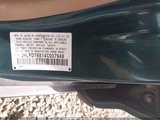 2004 HONDA CR-V JHLRD78814C007948 Photo 8