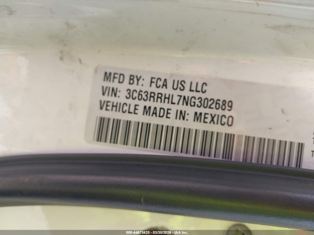 44673420 :رقم المزاد ، 3C63RRHL7NG302689 vin ، 2022 Ram 3500 Big Horn  4x4 8' Box مزاد بيع