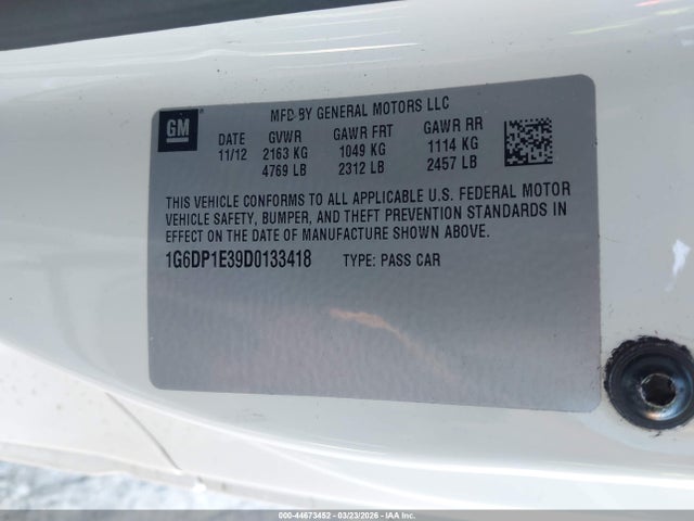 2013 CADILLAC CTS 1G6DP1E39D0133418 Photo 8